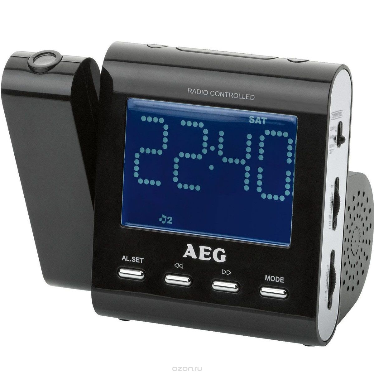 AEG MRC 4122 F, Black радиочасы