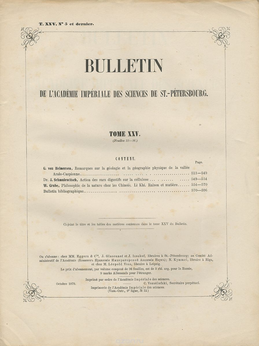 Bulletin de l