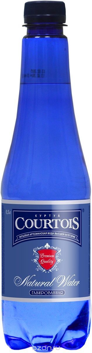 "Courtois" питьевая артезианская вода высшей категории газированная, 0,5 л
