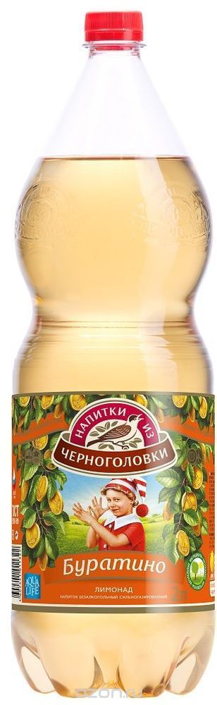"Лимонад Буратино" напиток безалкогольный сильногазированный, 2 л