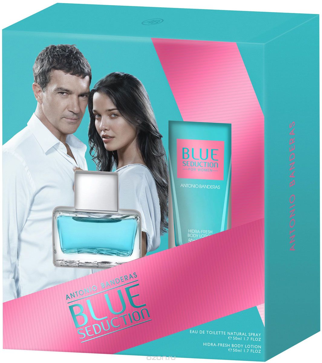 Antonio Banderas Парфюмерный набор "Blue Seduction Woman": туалетная вода, лосьон для тела, 2 х 50 мл