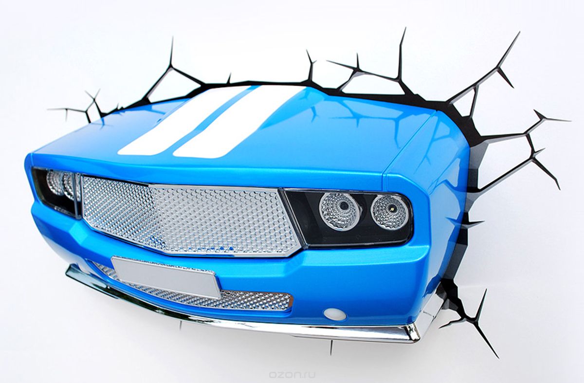 3DLightFX Настенный 3D cветильник Classic Car
