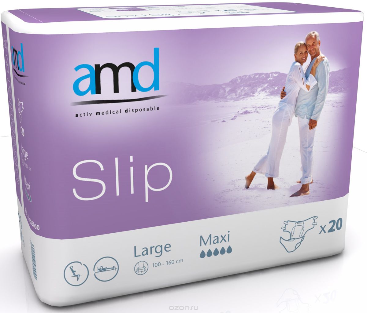 AMD Подгузники для взрослых Slip L Maxi 20 шт